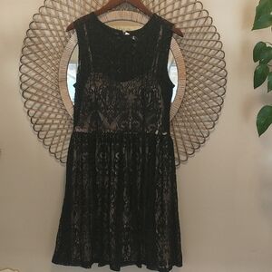 MYSTIC Black Lace Cocktail Dress Size XL